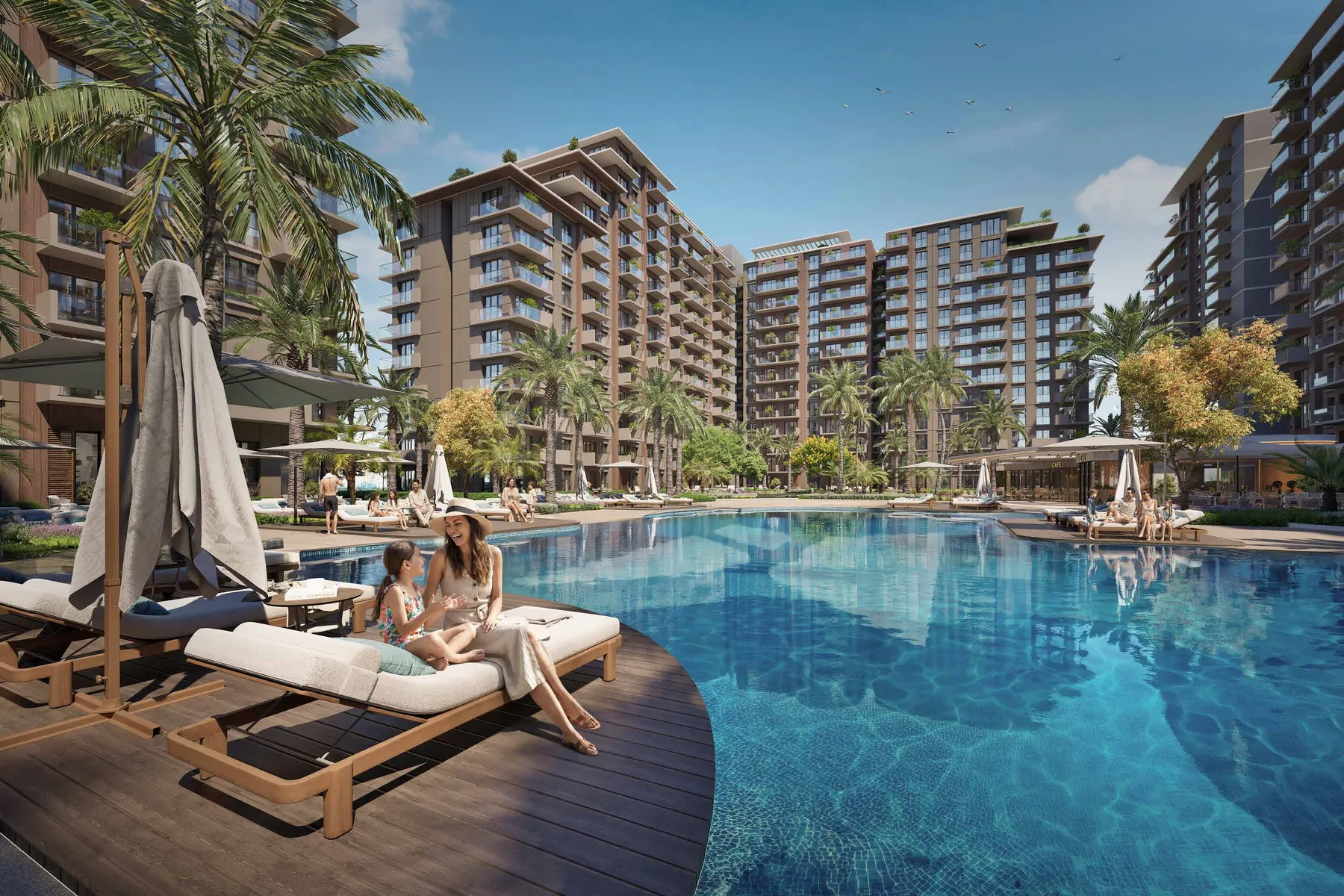 VivaMore Yüzme havuzu (1.750 m²) — render (SPOINT sunumu, Eylül 2026)